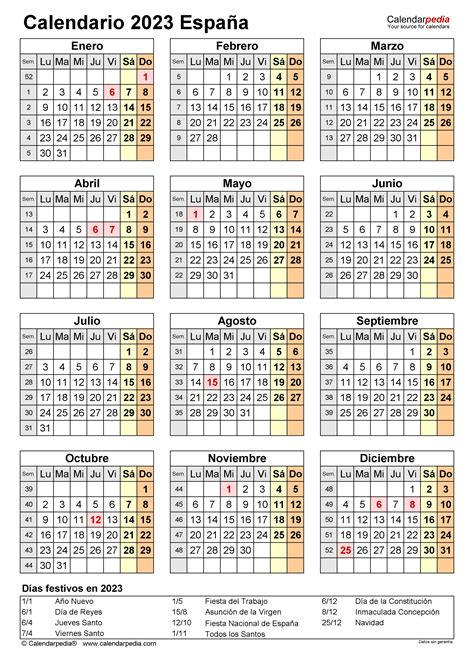 Calendario 2023 En Word Excel Y Pdf Calendarpedia 2023 Weekly Printable