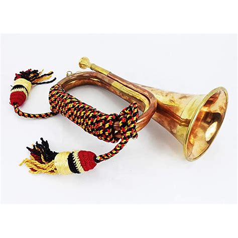 Buy Annafi Bugle Solid Brass And Copper Blowing Bugle Us Military