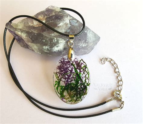 Moss Terrarium Oval Purple And Green Necklace By Valkyrievale On Deviantart