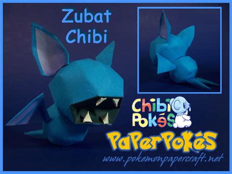 Paperpokés Pokémon Papercrafts Zubat Chibi Chibi Pokemon Party