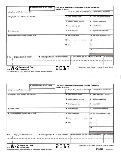 Form W 2 Employee Copy B To Attach To Form 1040