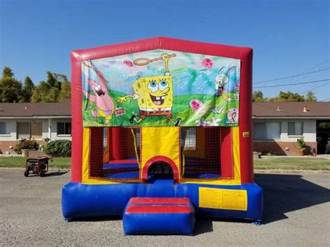 Spongebob Catching Jellyfish Bounce House Bouncing Off The Walls