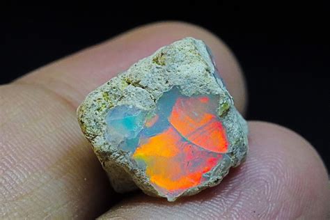 Red Fire Opal Rough Opal Raw Stone Opal Gemstone Opal Etsy