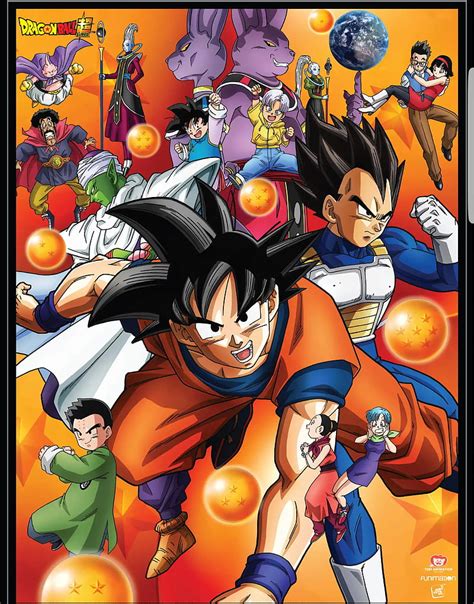 Dragon Ball Super Anime Bola Continuar Goku Super Vegeta Fondo De