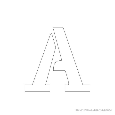 Free Printable 2 Inch Letter Stencils A-Z