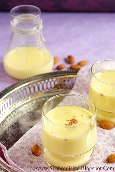 Shabs Cuisine Saffron And Cardamom Infused Almond Milk