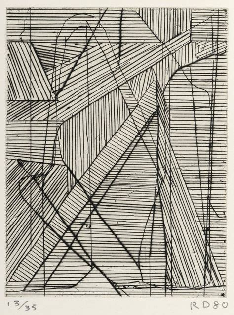 Richard Diebenkorn Irregular Grid 1980 Drypoint And Hard Ground