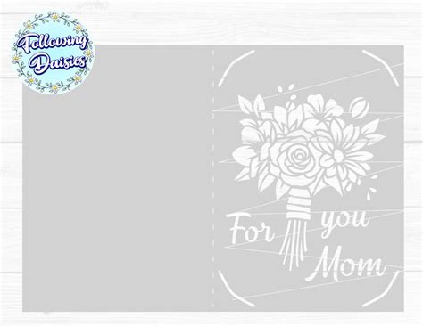 Mothers Day Card Svg Happy Mothers Day Card Svg Cricut Etsy