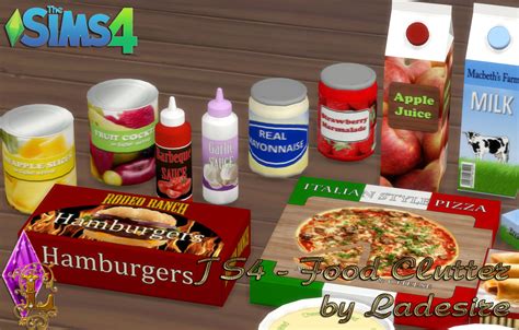 My Sims 4 Blog Food Clutter By Ladesire