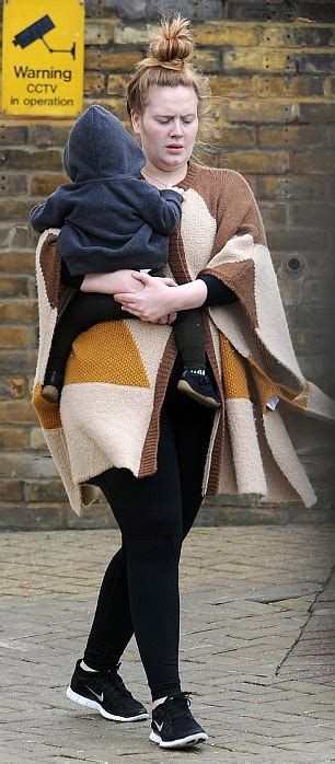 Adele Blends Into The Crowd As She Takes Son Angelo On Shopping Trip