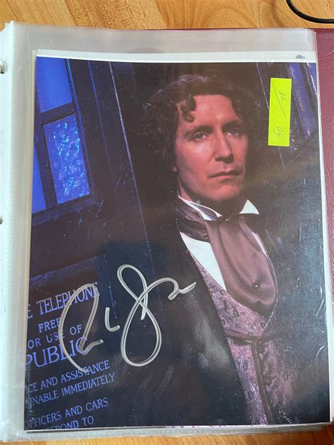 Paul Mcgann Doctor Who Autograph Williamsburg Nostalgia Fest