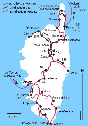 Odskočit Holub Oslabit Corsica Railway Map účtenka Drahý Jídelna