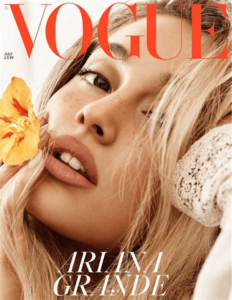 Pics Ariana Grande Looks Almost Unrecognisable On The Cover Of British