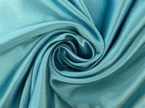 Polyester Crepe Back Satin In Turquoise Bandj Fabrics