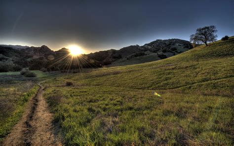 Image Rays Of Light Malibu California Usa Path Hdri Nature 1920x1200