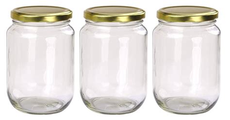 36 Pcs Honey Jars 1kg Size Round Glass Jar With Gold Lid