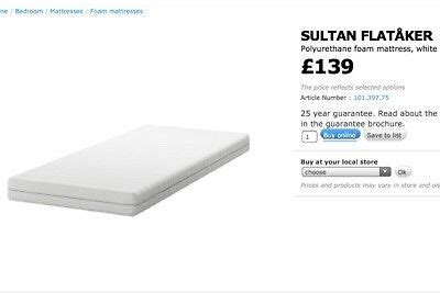 Would you like to tell us about a lower price? NEW IKEA SULTAN FLATAKER MATTRESS FOR SALE 160 X 200CM ...