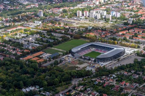 (redirected from ernest pohl stadium). Stadion Górnika Zabrze z lotu ptaka. Arena prezentuje się ...