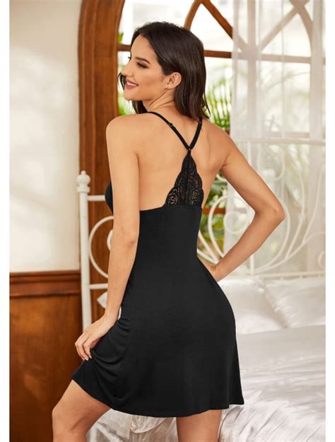 Buy Ekouaer Womens Lingerie Sleepwear Chemises V Neck Nightgown Full Slip Lace Lounge Sleepwear