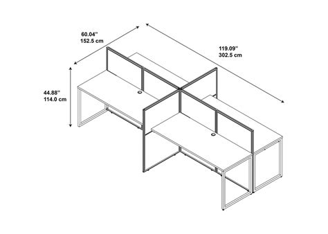 Ez Cubicle Desks For 4 Cubicle Desks For Small Spaces 24x60