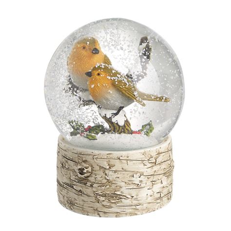 The Seasonal Aisle Christmas Bird Snow Globe Uk