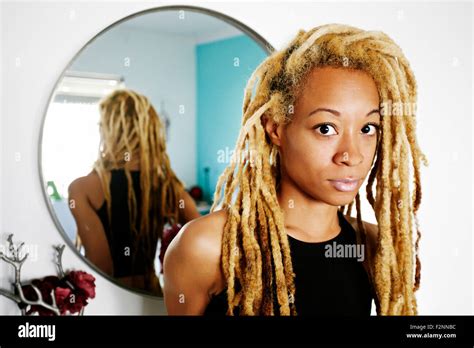 Woman With Long Dreadlocks Hi Res Stock Photography And Images Alamy