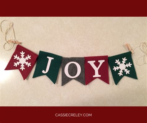 Diy Felt Christmas Banners Starlight Through The Storm Cassie