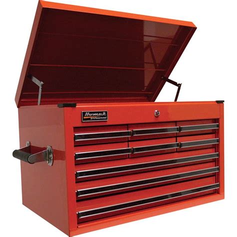 Homak Pro Series 27in 9 Drawer Extended Top Tool Chest — 26inw X 17 1