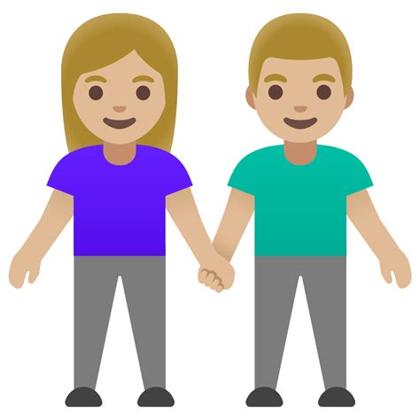 👫🏼 Mann Und Frau Halten Hände Mittelhelle Hautfarbe Emoji