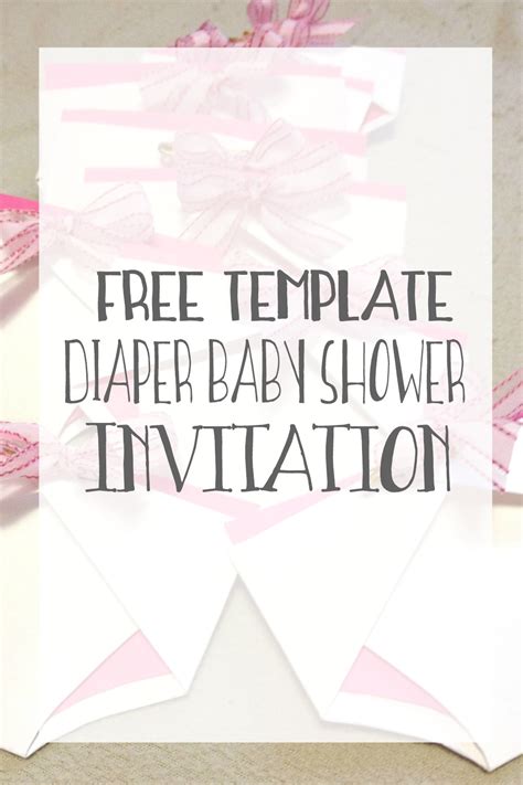 Free Template Diaper Baby Shower Invitation Ey To Zee 5c4