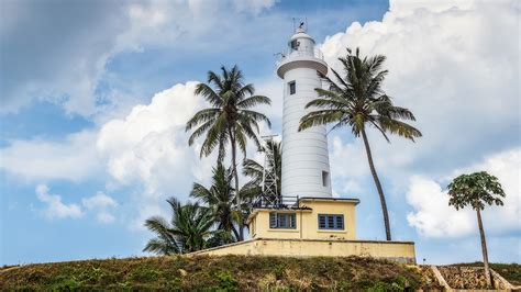 Photo Sri Lanka Galle Nature Lighthouses Sky Palm Trees 1920x1080