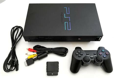 Sony Ps2 System Bundle Black Video Game Console Playstation 2 3 Free