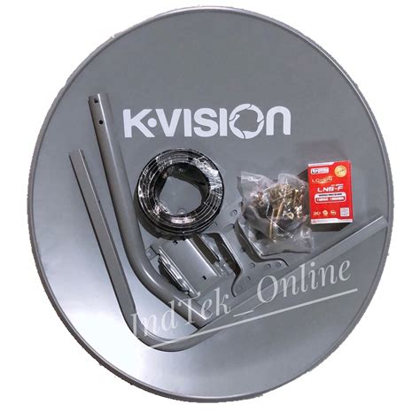 Dish ODU SET Parabola K-VISION Ku Band Offset Komplit Kabel + LNB Ku