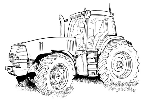 Ausmalbild John Deere Traktor 25 Best Tractor Coloring Pages To Print