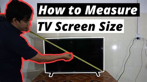 How To Measure Tv Screen Size Youtube