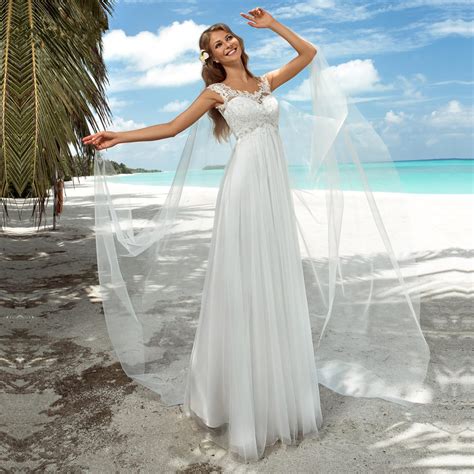 Summer Boho Beach Wedding Dresses For Pregnant Women