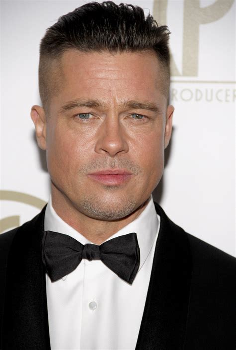 The errol flynn fringe hairstyle. Brad Pitt with 1930's Haircut