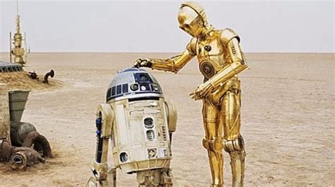 The Statue Of The Droide C 3po From Star Wars Iv A New Hope Spotern
