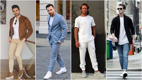 ¿como Combinar La Camiseta Blanca De Hombre Con Diferentes Prendas