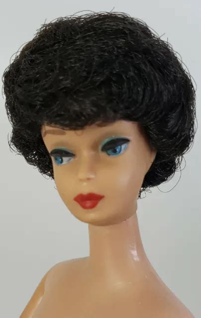 Vintage Barbie Raven Haired Bubblecut Doll Nude Only Guc Necksplit At Back Picclick