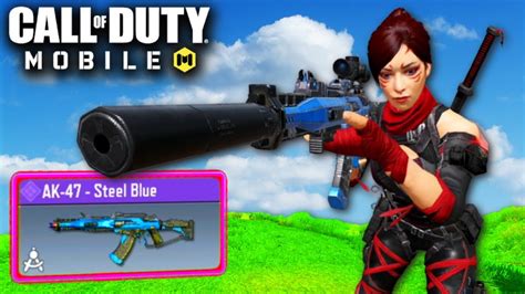 the perfect ak47 in battle royale blue steel cod mobile solo vs squads youtube