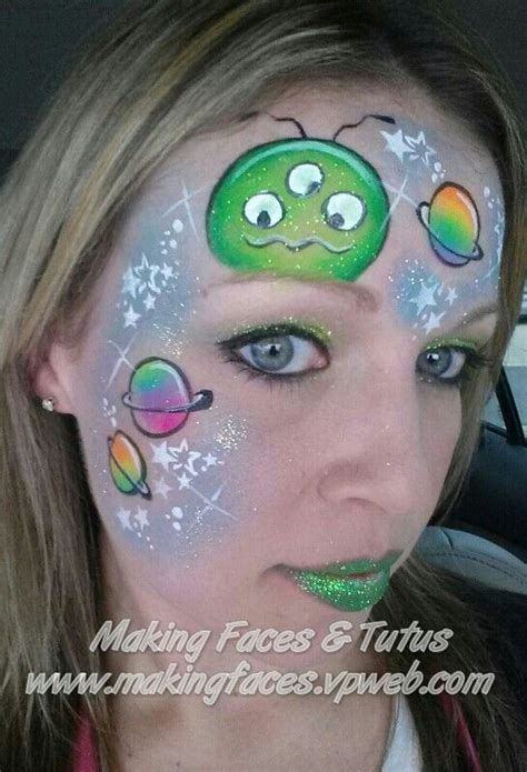 Image Result For Space Themed Face Paint Ideas Alien Face Paint