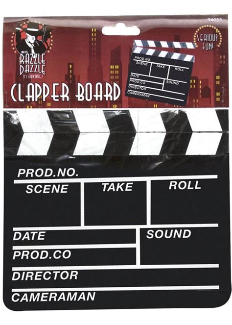 Hollywood Style Prop Clapper Board