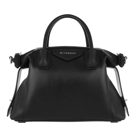Givenchy Small Antigona Crossbody Bag Soft Smooth Leather In Black