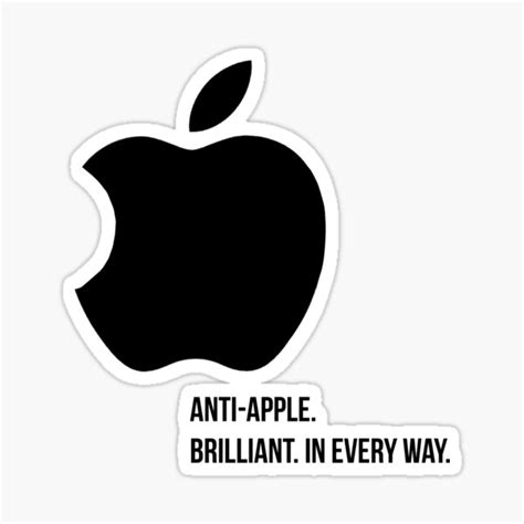 Anti Apple Stickers Redbubble