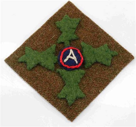 Bid Now Wwi Us Army 4th Infantry Division Shoulder Patch October 3