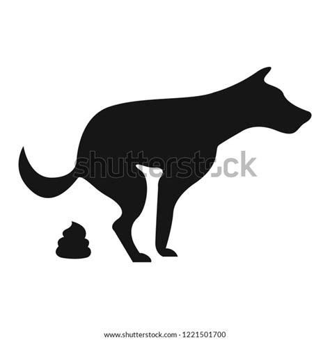 Dog Poop Sign Shitting Is Allowed Poo Poo Vector Stock Illustration
