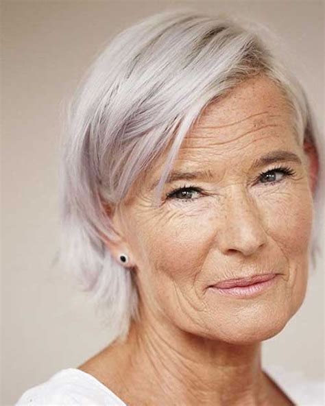 If you want something trendy and cool, then you can't go wrong with this style. 50 Amazing Haircuts for Older Women Over 60 in 2020-2021 ...