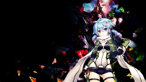 She is more commonly known by her portmanteau, sinon, her player name in the gun gale online and alfheim online video games that. Sinon HD Wallpaper - WallpaperSafari