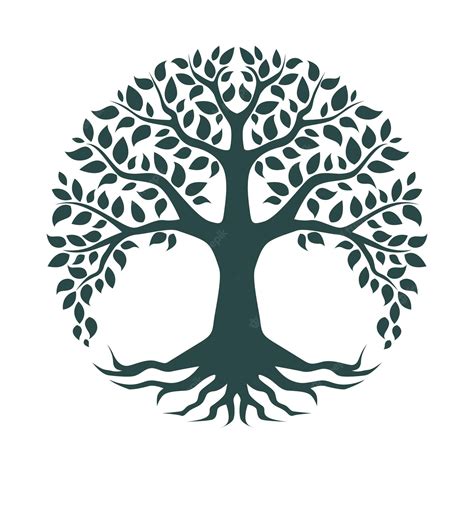 Premium Vector A Tree Of Life Logo With The Titletree Of Life